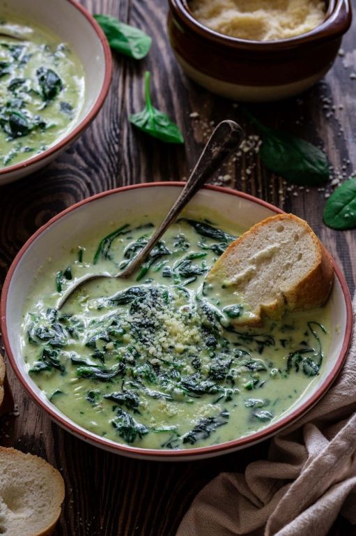 Spicy Cream of Spinach Soup