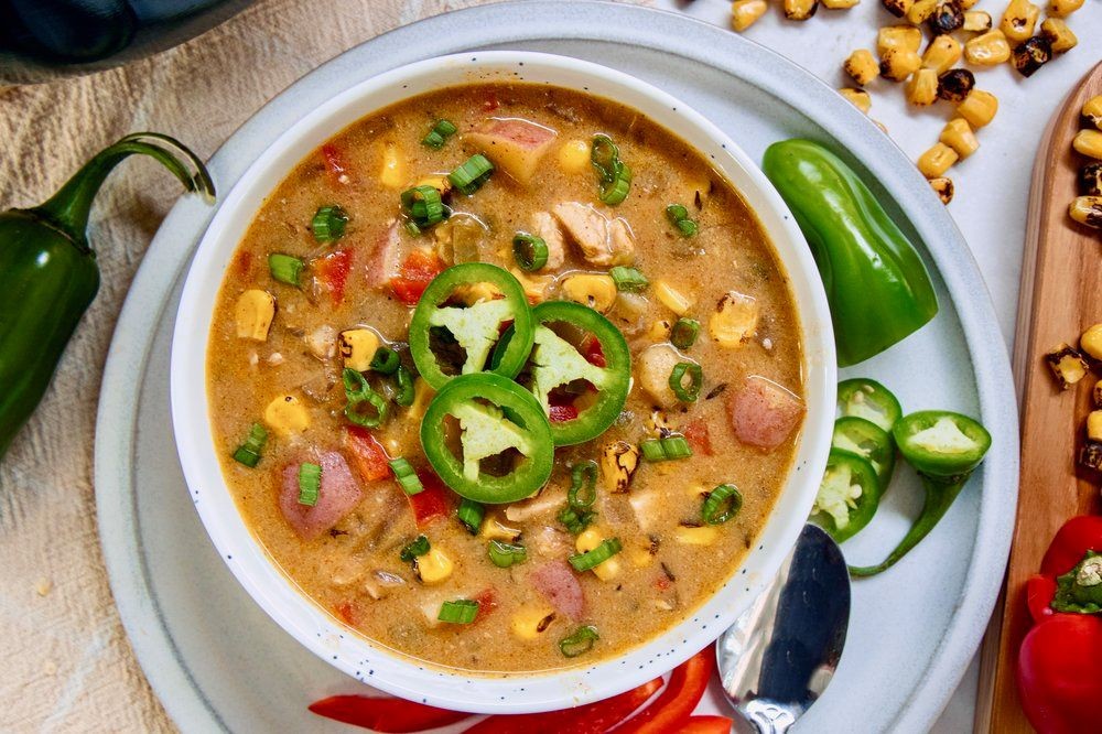 Spicy Creamy Chicken Corn Chowder