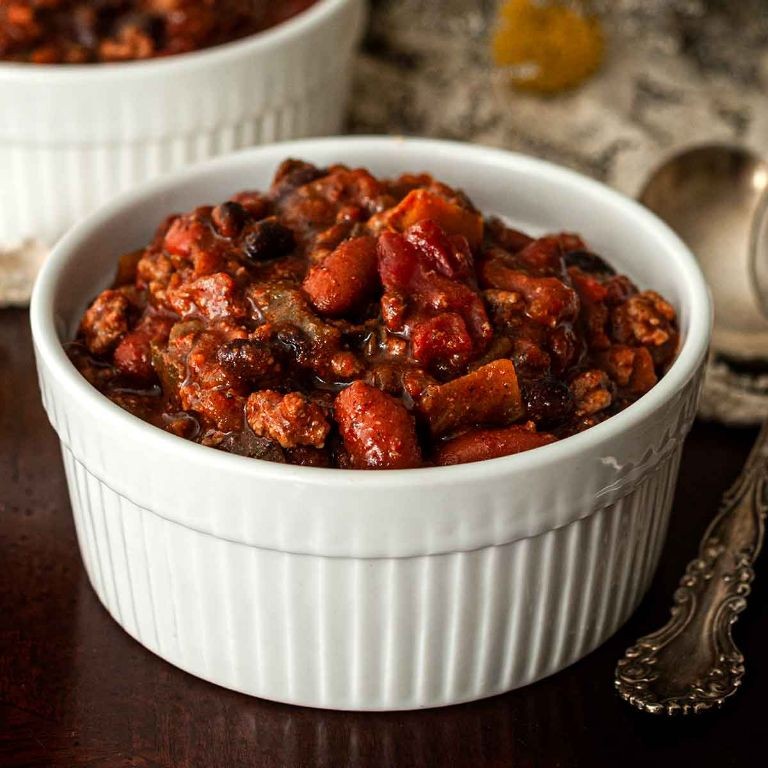 Spicy Crock Pot Chili with Black Beans