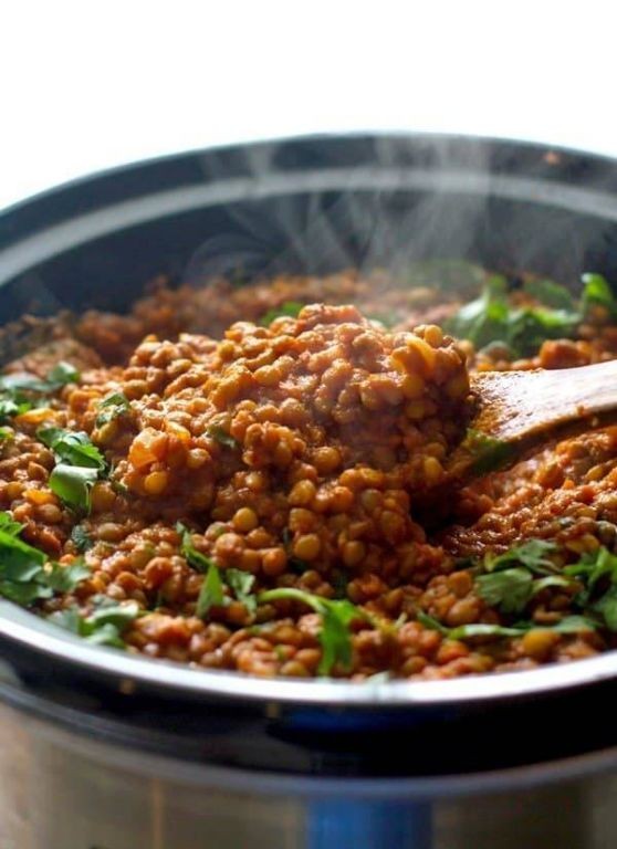 Spicy Crock Pot Lentil Curry