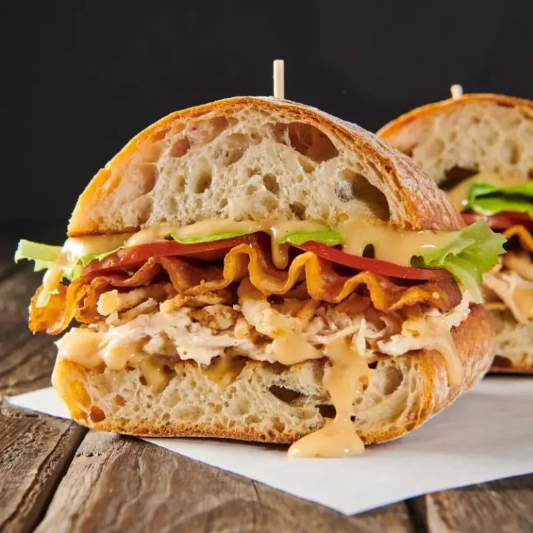 Spicy Garlic Parmesan Shredded Chicken Sandwich