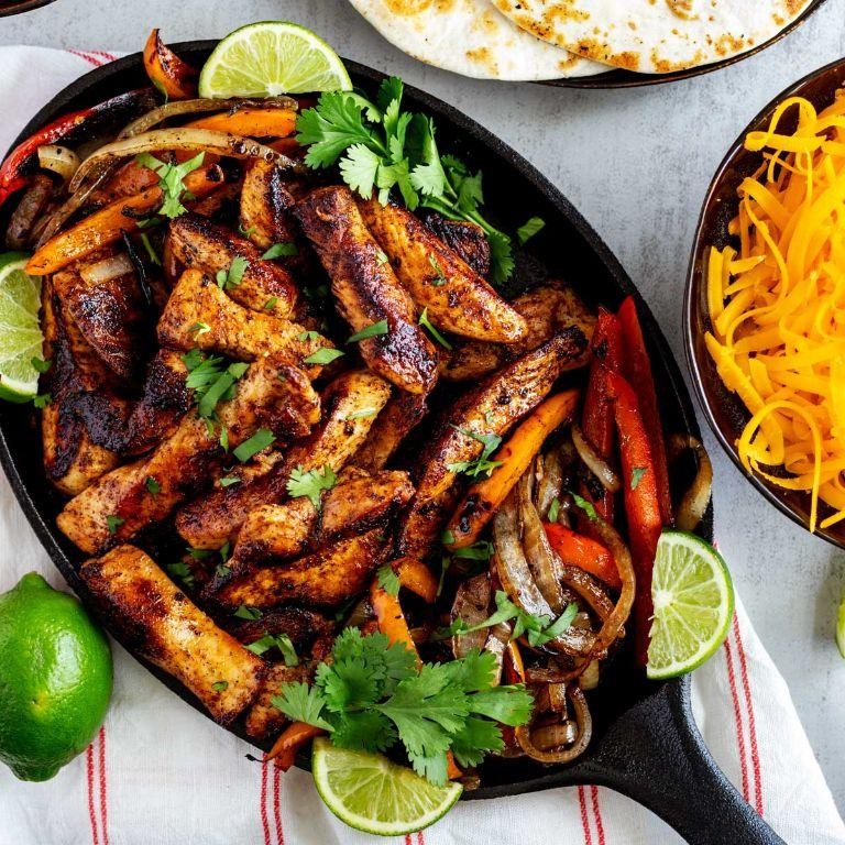 Spicy Griddle Chicken Fajitas