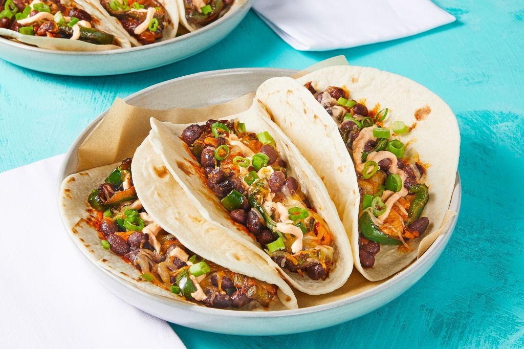 Spicy Grits and Black Bean Tacos