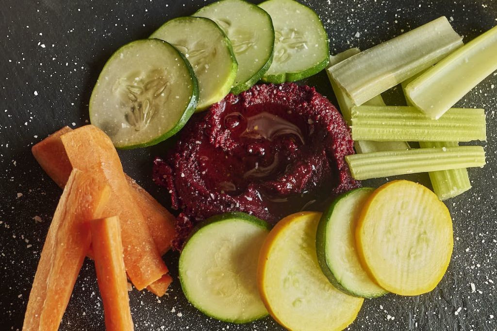 Spicy Harissa Beet Hummus