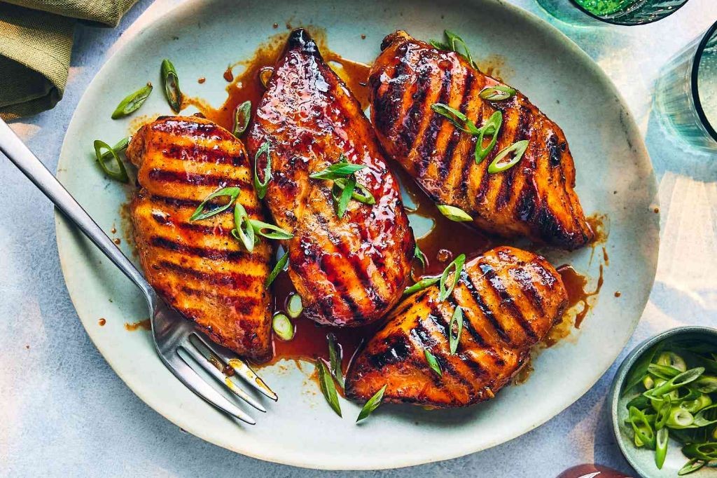 Spicy Honey Glazed Grilled Chicken Strips
