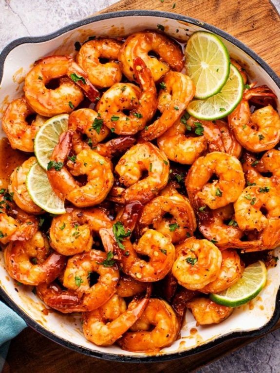 Spicy Honey Glazed Large Shrimp