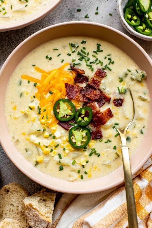 Spicy Jalapeno and Corn Chowder
