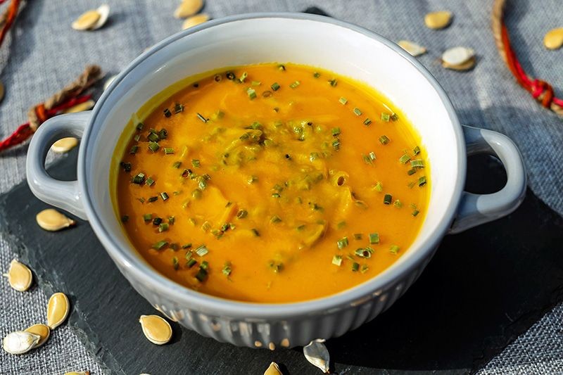 Spicy Jalapeno and Pumpkin Cream Soup