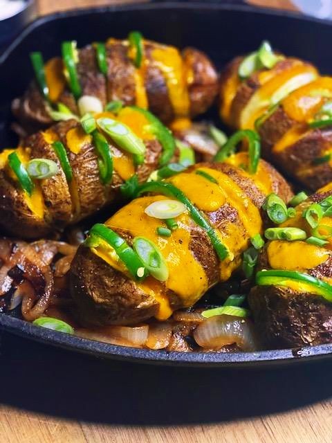 Spicy Jalapeño Hasselback Potatoes