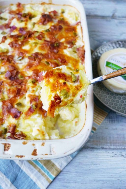 Spicy Jalapeño Scalloped Potatoes and Ham