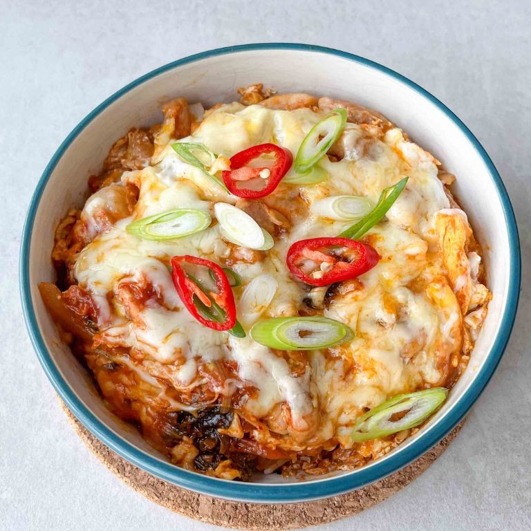 Spicy Kimchi Oyakodon