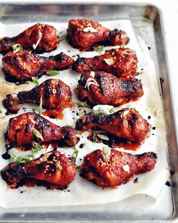 Spicy Korean Gochujang Chicken Drumsticks