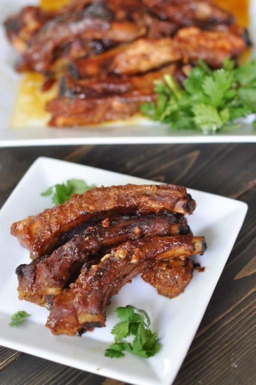 Spicy Maple Glazed Crock Pot Ribs