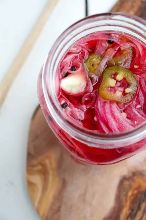 Spicy Mexican Pickled Onions with Jalapeños