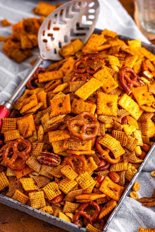 Spicy No Bake Chex Mix