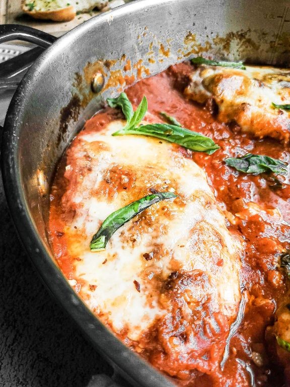 Spicy Parmesan Chicken Breast Skillet
