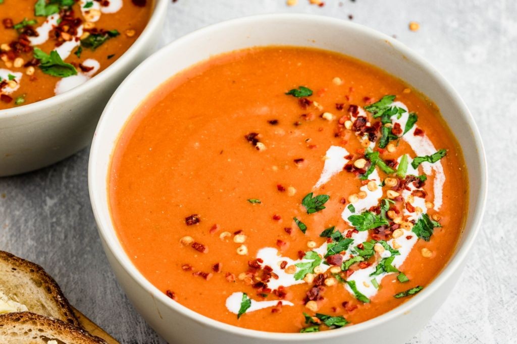 Spicy Roasted Tomato Soup
