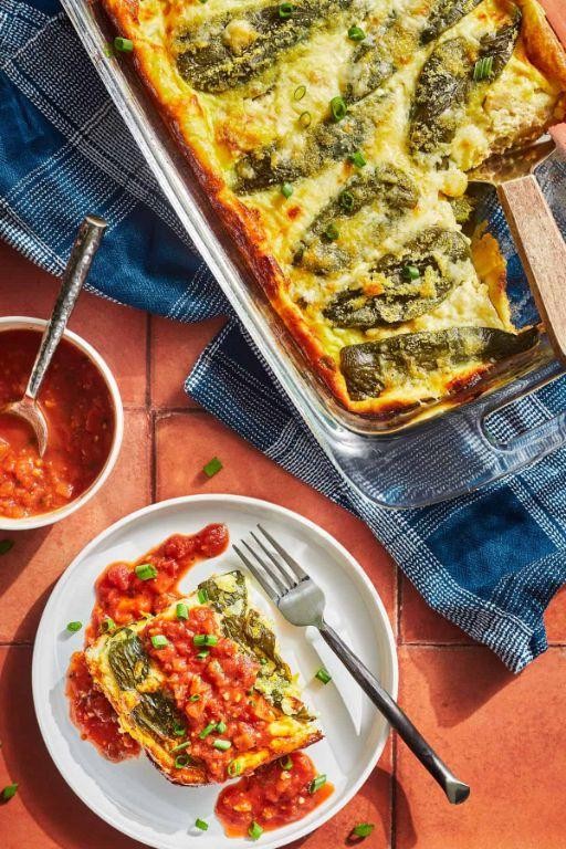 Spicy Sausage and Pepper Chili Relleno Casserole