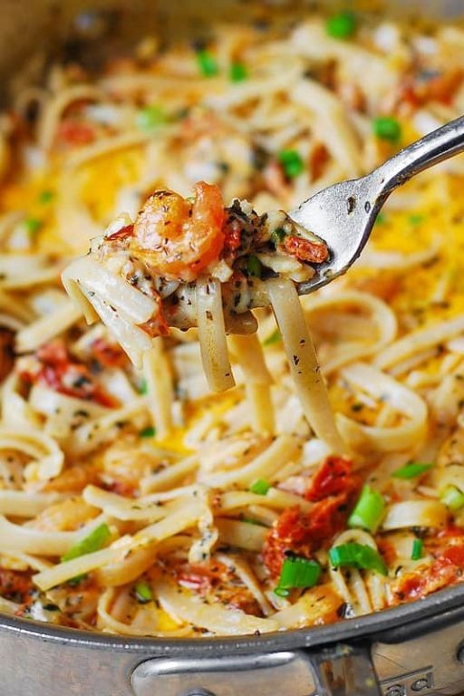 Spicy Shrimp Pasta with Sun-Dried Tomatoes