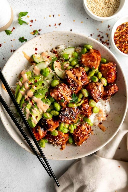 Spicy Sriracha Crispy Salmon