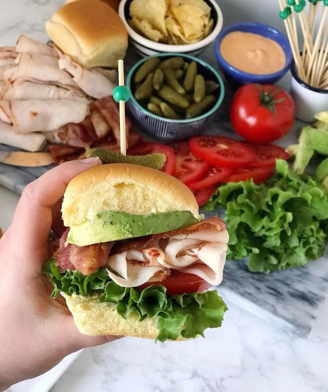 Spicy Sriracha Turkey Sliders with Avocado