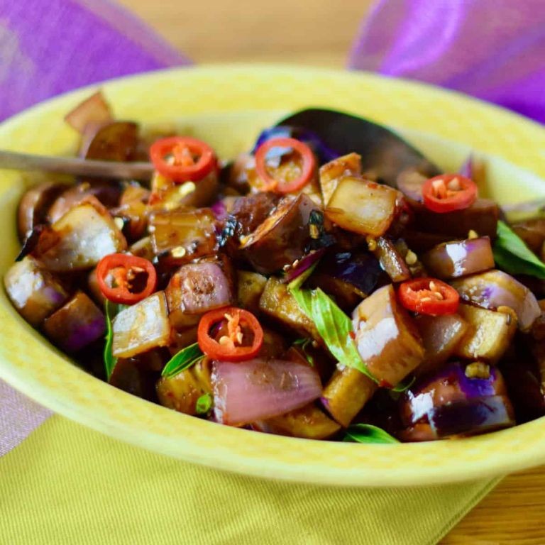 Spicy Thai Eggplant Salad