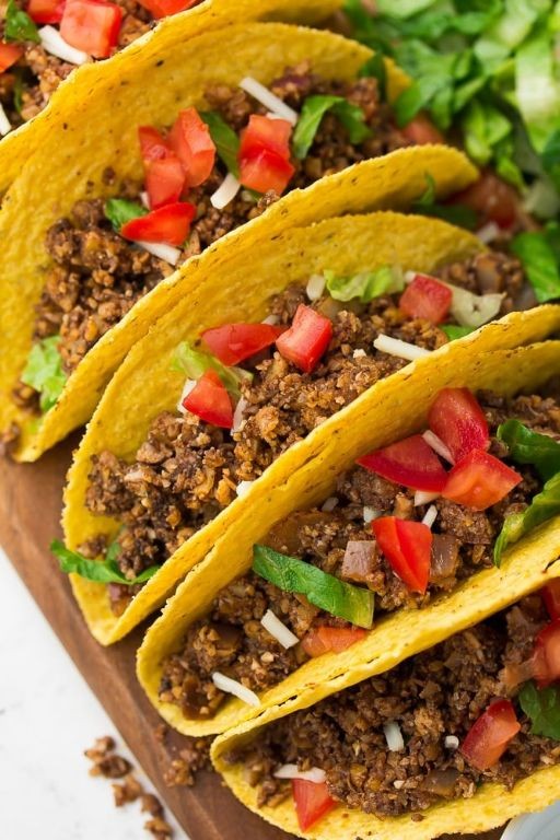 Spicy Vegan Ground Beef Tacos