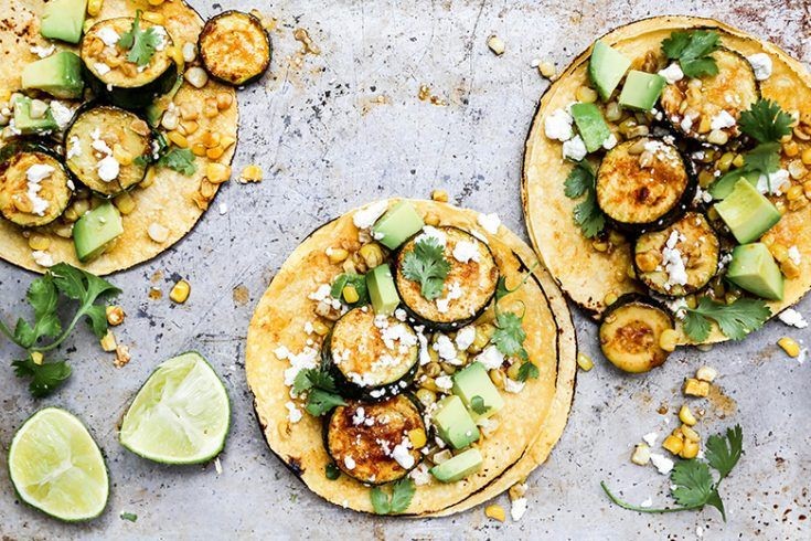 Spicy Zucchini and Corn Tacos