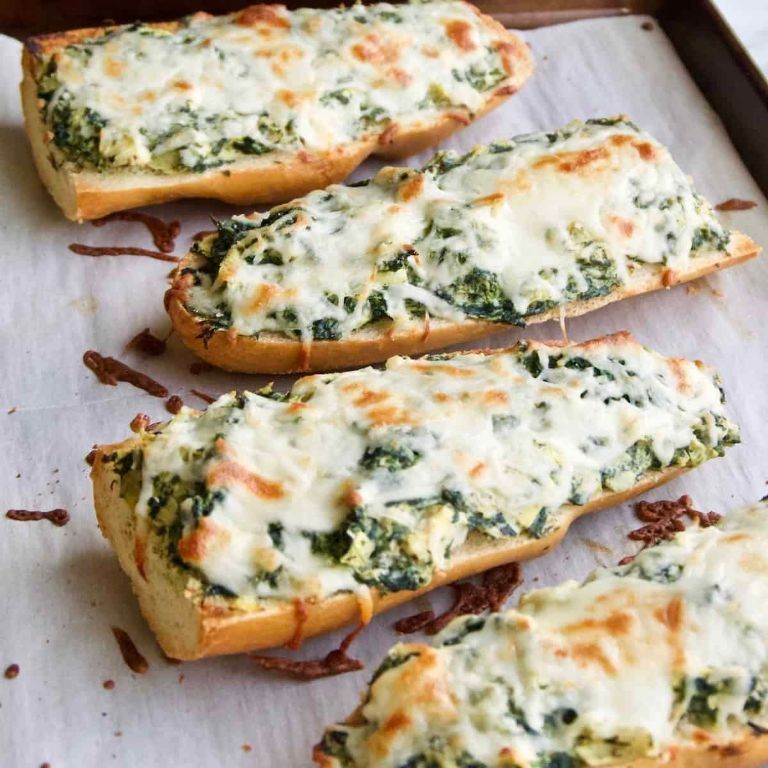 Spinach and Artichoke French Bread Pizza