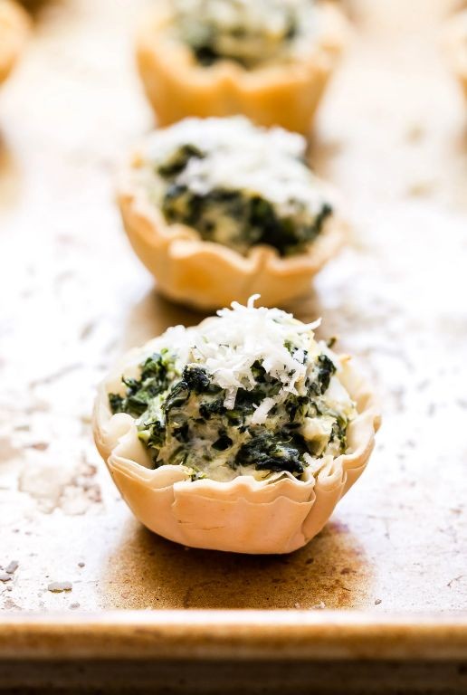 Spinach and Artichoke Phyllo Cups