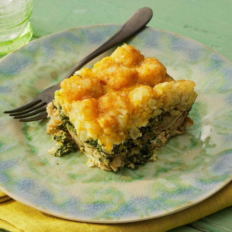 Spinach and Artichoke Tater Tot Casserole