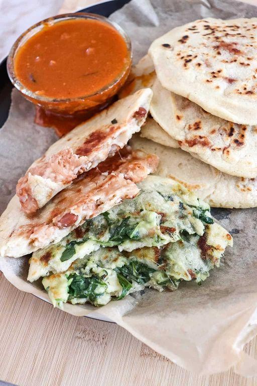 Spinach and Cheese Pupusas