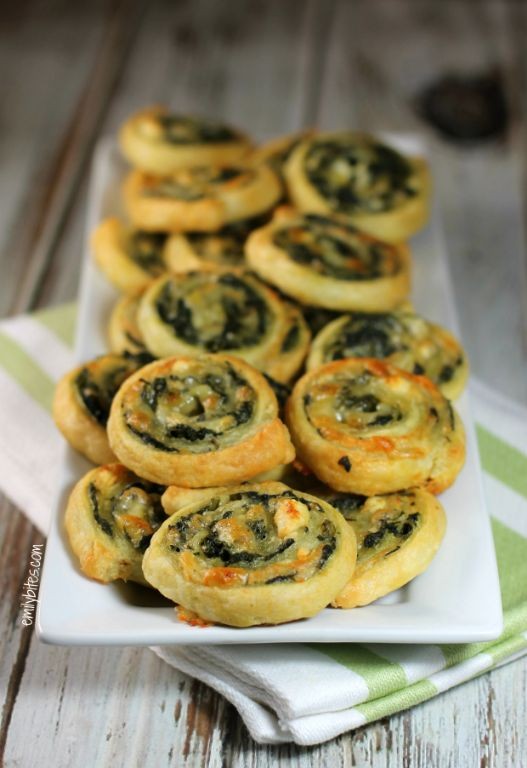 Spinach and Cream Cheese Pinwheels