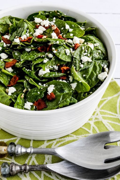 Spinach and Feta Keto Salad