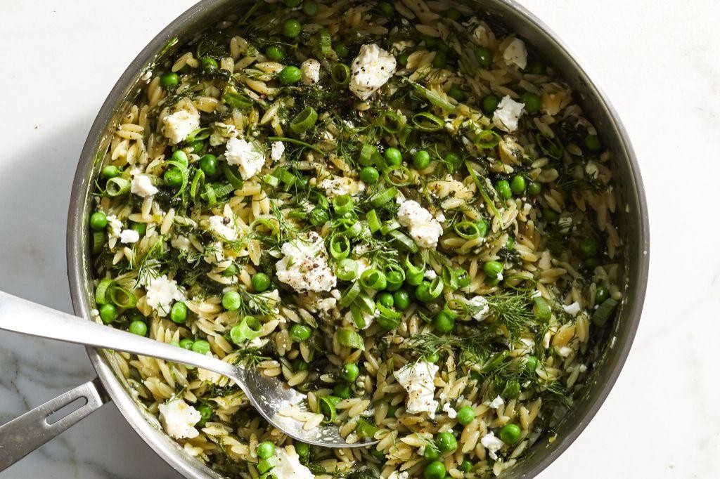 Spinach and Feta Orzo Bake