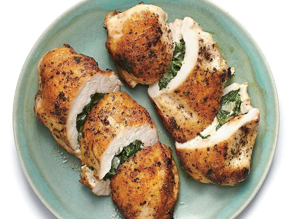 Spinach and Feta Stuffed Chicken Cutlets