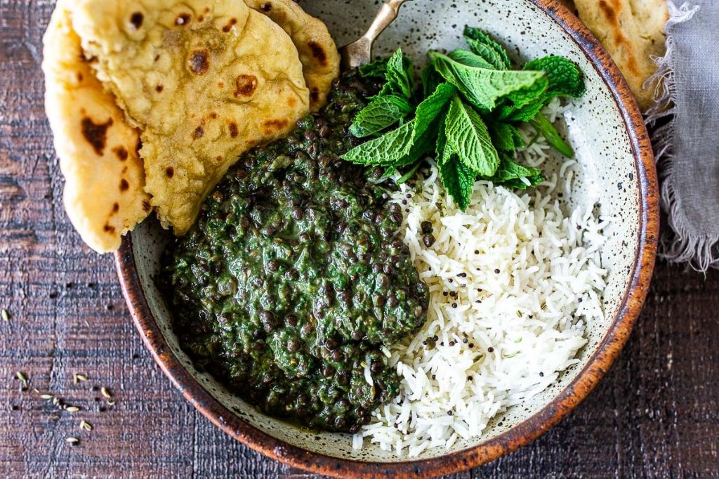 Spinach and Lentil Dal