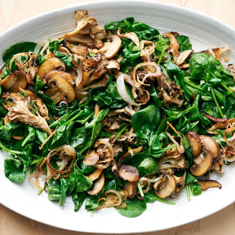 Spinach and Mushroom Stir-Fry