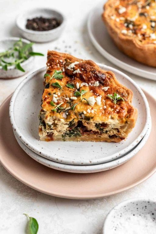 Spinach and Sun-Dried Tomato Quiche