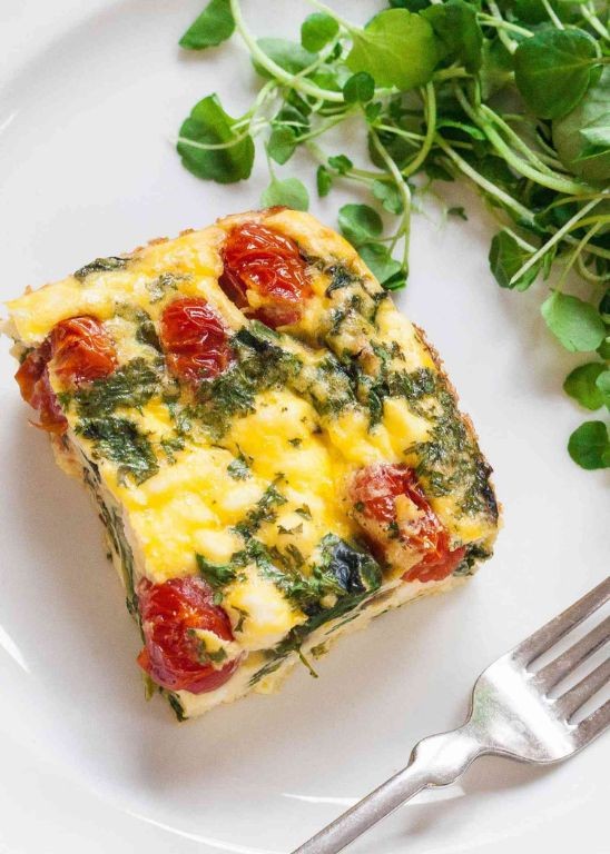 Spinach and Tomato Frittata