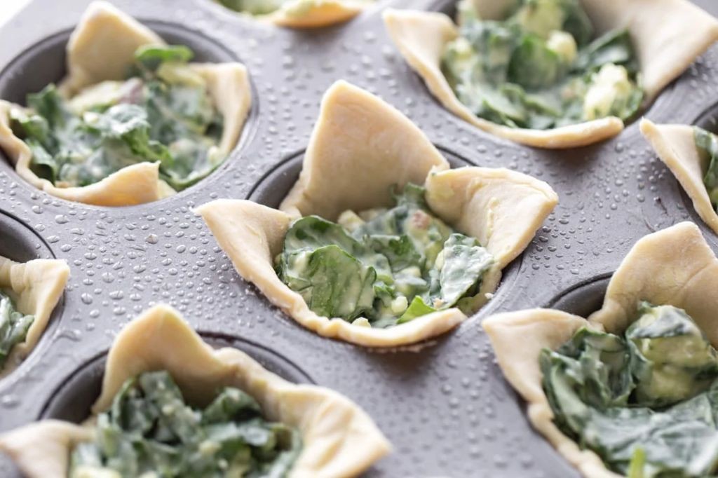 Spooky Spinach Puffs