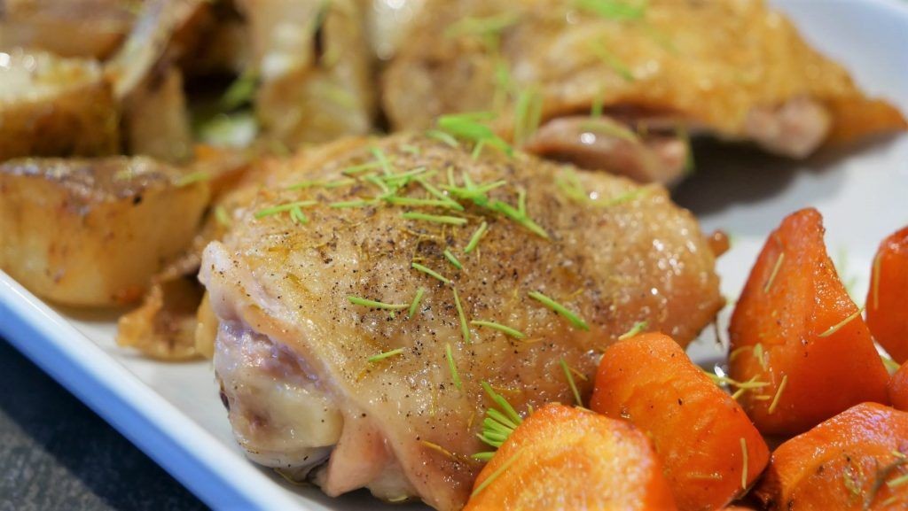 Spruce Tip Roasted Chicken