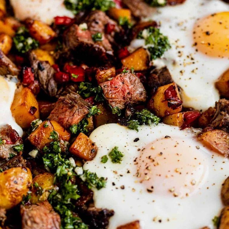 Steak Cube and Potato Hash