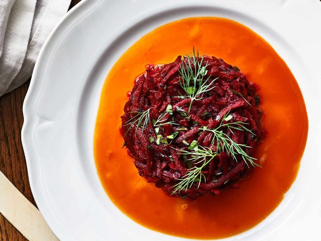 Steak Tartare with Horseradish and Beetroot