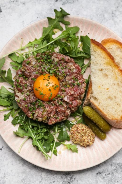 Steak Tartare with Roasted Garlic and Thyme