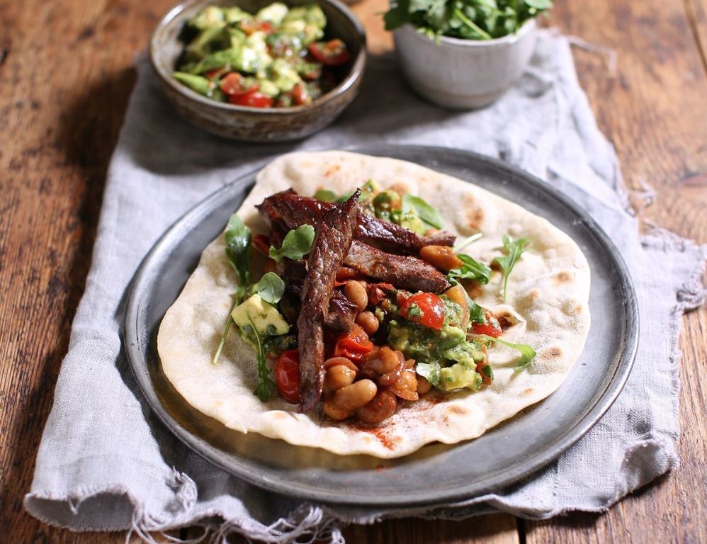 Steak and Avocado Wraps