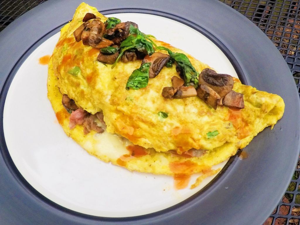 Steak and Cheddar Omelette