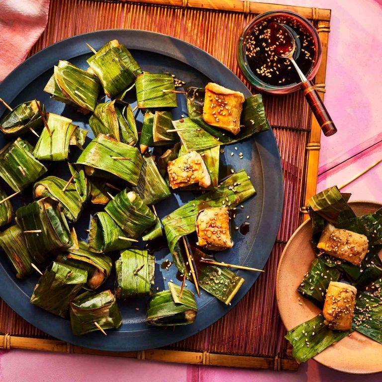 Steamed Chicken in Banana Leaf