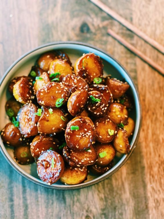 Steamed Ginger Soy Baby Potatoes