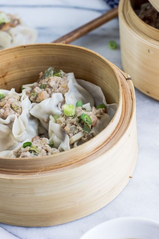 Steamed Shumai Dumplings with Pork and Shrimp